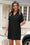Wenrine Womens Black Swimsuit Coverup Shirt Dress