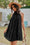 Wenrine Womens Black Halter Ruffle Mini Dress