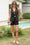 Wenrine Womens Black V Neck 2 Piece Outfits