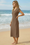 Wenrine Womens Brown Short Sleeve T-Shirt Dress