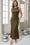 Wenrine Womens Green Sleeveless Maxi Dress