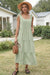 Wenrine Womens Green Sundress Summer Maxi Dress