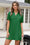 Wenrine Womens Green Swimsuit Coverup Shirt Dress