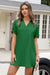 Wenrine Womens Green Swimsuit Coverup Shirt Dress