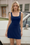 Wenrine Womens Navy Athletic Sleeveless Mini Dress