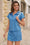 Wenrine Womens Sky Blue 2 Piece Lounge Set