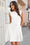 Wenrine Womens White  Summer Sleeveless Mini Dress