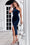 Wenrine Womens Navy One Shoulder Velvet Dresses